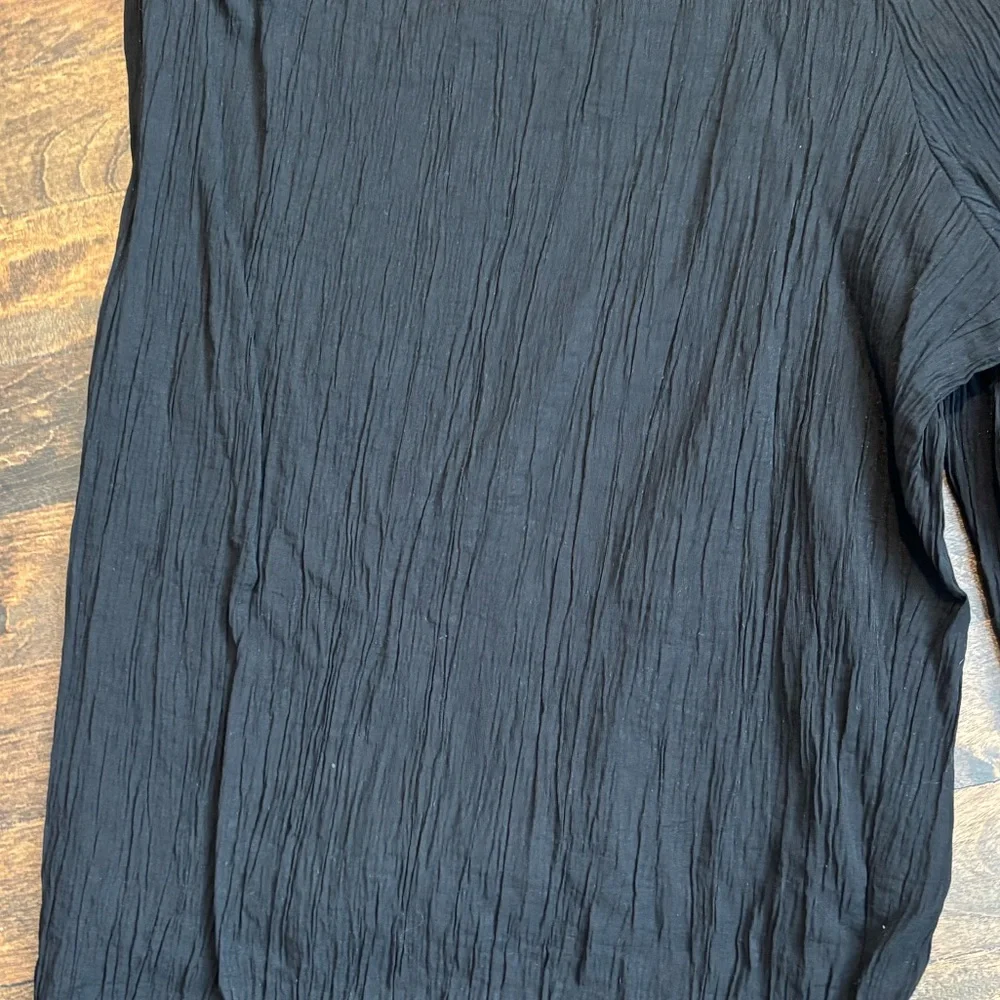 ZARA black textured pants with a drawstring - Picture 13 of 15